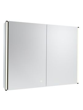 Tavistock Facade Single Door Illuminated Mirrored Cabinet - 841mm x 664mm