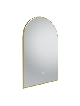 Tavistock Oxygen Arch Illuminated Mirror - 600mm x 900mm - Brushed Brass