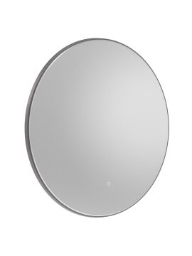 Tavistock Oxygen Circular Illuminated Mirror - 600mm x 600mm - GunMetal