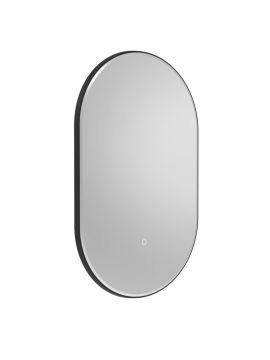 Tavistock Oxygen Pill Illuminated Mirror - 500mm x 800mm - Black
