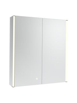 Tavistock Render Double Door Illuminated Mirror Cabinet - 600mm x 664mm