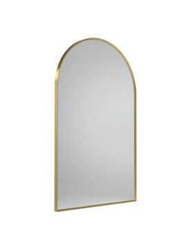 Tavistock Verge Arch Non-illuminated Mirror - 500mm x 800mm - Brushed Brass