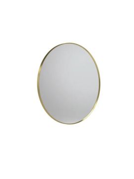 Tavistock Verge Circular Non-illuminated Mirror - 600mm x 600mm - Brushed Brass