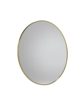 Tavistock Verge Circular Non-illuminated Mirror - 800mm x 800mm - Brushed Brass