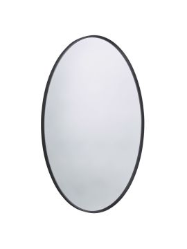 Tavistock Verge Oval Non-illuminated Mirror - 500mm x 700mm - Black
