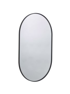 Tavistock Verge Pill Non-illuminated Mirror - 500mm x 800mm - Black