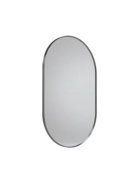 Tavistock Verge Pill Non-illuminated Mirror - 500mm x 800mm - GunMetal