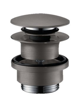 Hansgrohe Waste Set Push-Open for Basin and Bidet Mixers Brushed Black Chrome