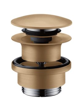 Hansgrohe Waste Set Push-Open for Basin and Bidet Mixers Brushed Bronze