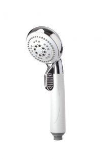 Inclusive Four Function Shower Handset Chrome & White