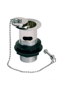 Standard Slotted Basin Waste with Plug & Chain Chrome