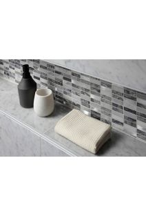 Chilwell Grey Stone & Metal Mosaic Wall Tile 300 x 300mm